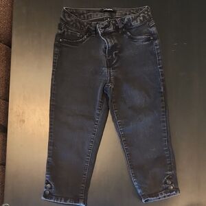 d. jeans Black Ankle Cropped Jeans